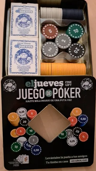 Juego de Poker Lata El Jueves