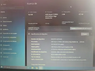 PORTÁTIL HP 15 S  12 GB. SSD 512 GB.