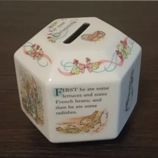 Hucha Porcelana Wedgwood Vintage Bautizo