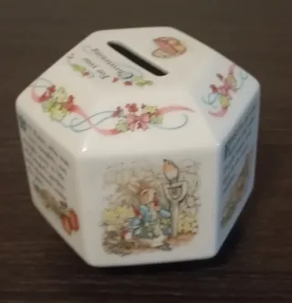 Hucha Porcelana Wedgwood Vintage Bautizo