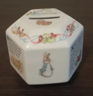 Hucha Porcelana Wedgwood Vintage Bautizo