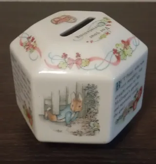 Hucha Porcelana Wedgwood Vintage Bautizo