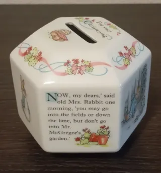 Hucha Porcelana Wedgwood Vintage Bautizo