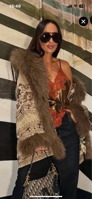 Kimono Zara Edición Limitada Bordado T/XS