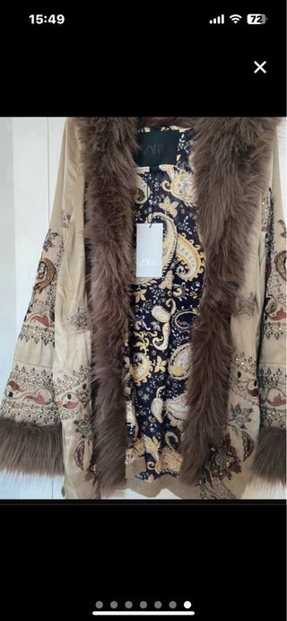 Kimono Zara Edición Limitada Bordado T/XS