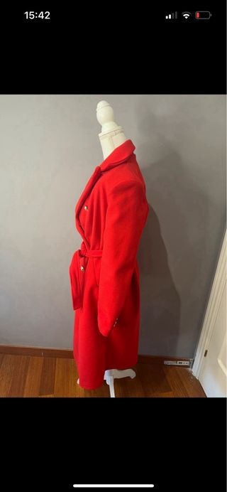 Chaqueta de paño roja