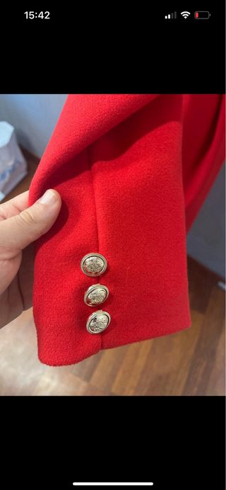 Chaqueta de paño roja