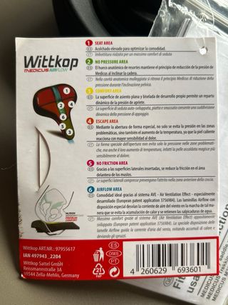 Sillín Wittkop Medicus Memory Foam Negro