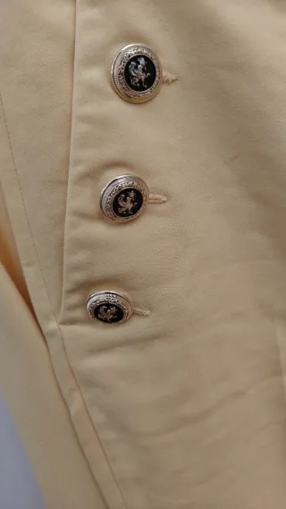 Traje de chaqueta y pantalón Zara amarillo