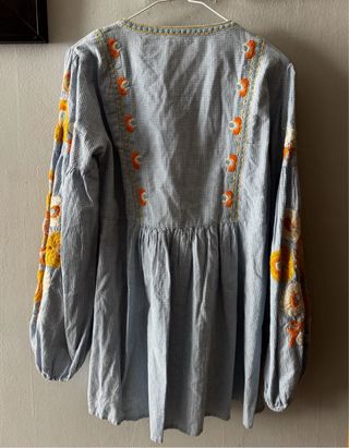 MiniVestido/Blusón Zara bordado