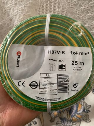 Rollo Cable H07V-K 1x4 mm² Lexman 25m