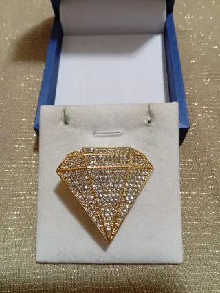 Spilla Diamante Stile Retrò Scintillante