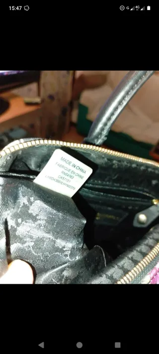 Borsetta Karl Lagerfeld pelle nera fiori