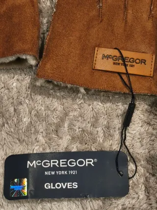Guantes McGregor Beige/Marrón Forro Interior