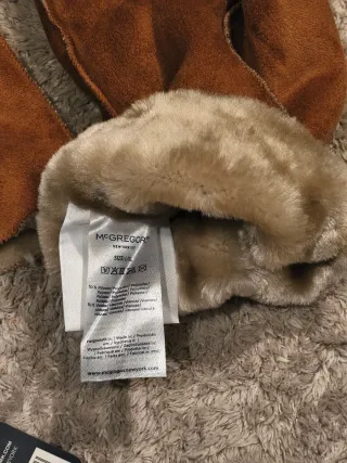 Guantes McGregor Beige/Marrón Forro Interior