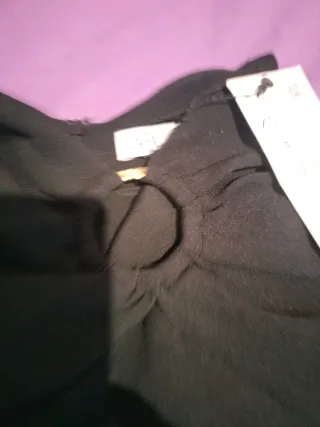 Minifalda Zara negra con nudo