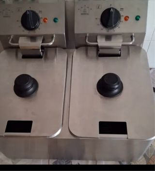 Freidora doble acero inoxidable