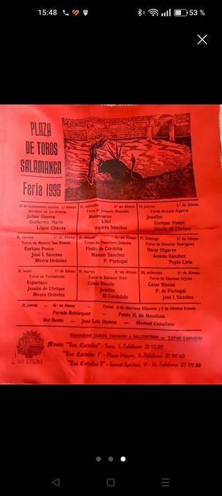 3 Carteles de Toros en Seda - Salamanca '92