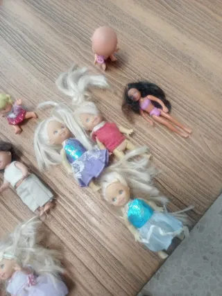 Lote Muñecos Antiguos Mattel Barriguitas