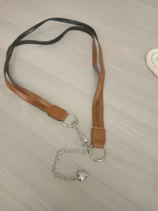 Set cinture pelle e corda