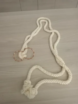 Set cinture pelle e corda