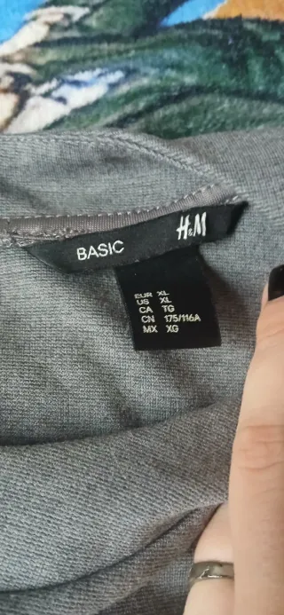 Vestido H&M Gris Talla XL