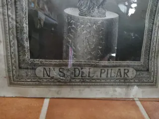 Litografía Virgen del Pilar