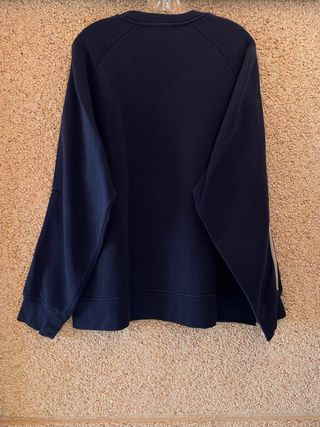 Sudadera Decathlon azul cuello redondo vintage