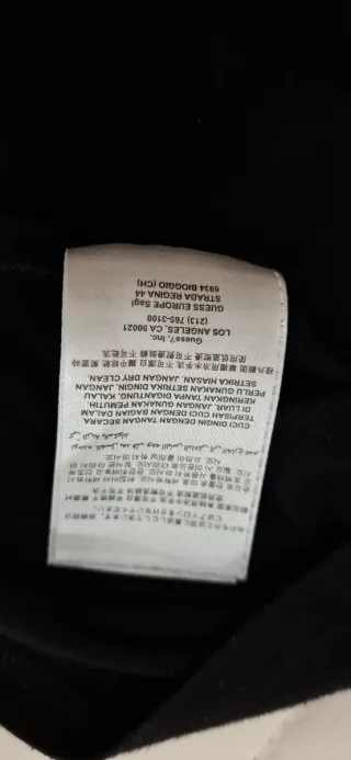 Maglia Guess donna nera Je t'aime