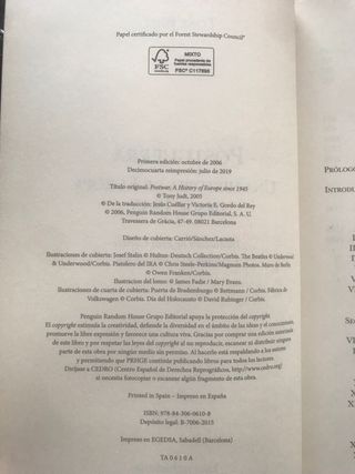 Postguerra: Una historia de Europa desde 1945