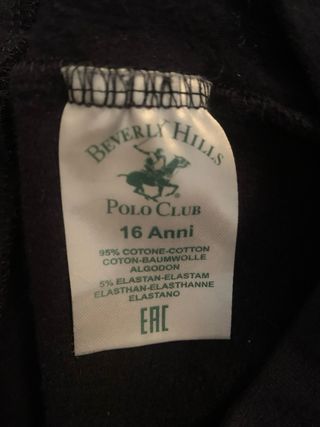 Pantaloni tuta Beverly Hills Polo Club blu anni 16