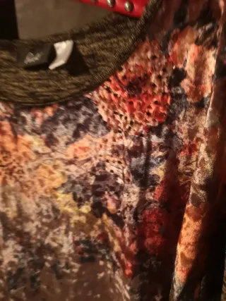 Blusa Talla 46 Bordada Multicolor