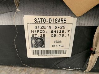 4 LLANTAS kosei desine x22 6x139.7 et25 78.1