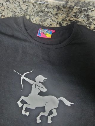 Camiseta Negra Talla L Arquero Unisex