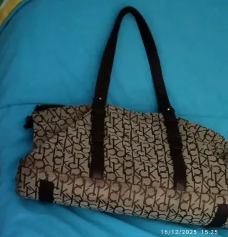 Bolso Calvin Klein Beige y Marrón Dos Asas