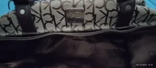 Bolso Calvin Klein Beige y Marrón Dos Asas