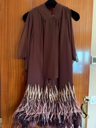 Vestido seda fiesta Carles Serra.