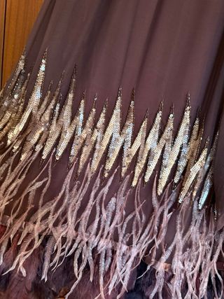 Vestido seda fiesta Carles Serra.