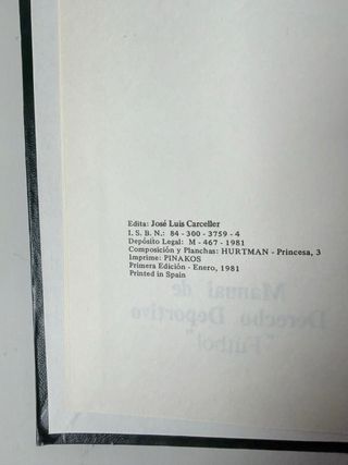 Manual de derecho deportivo "futbol"