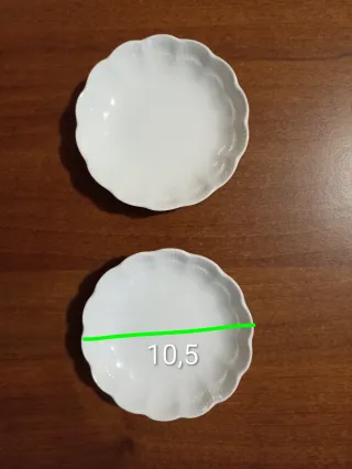 Kayser Germany Piattini in Porcellana Bianca