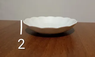 Kayser Germany Piattini in Porcellana Bianca