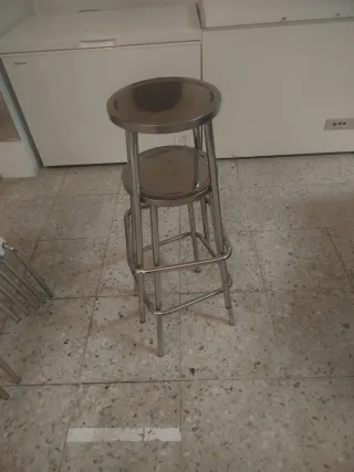 8 Sgabelli in Acciaio Inox 160€ il set