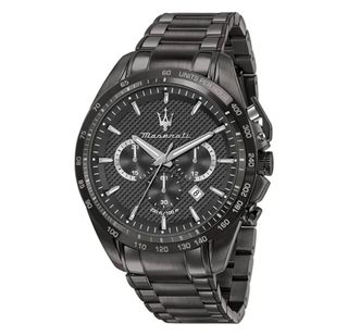 Reloj Maserati Cronógrafo Negro y Plateado