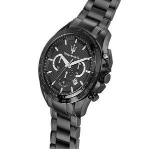 Reloj Maserati Cronógrafo Negro y Plateado