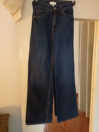 Pantalón H&M vaquero ancho talla 34