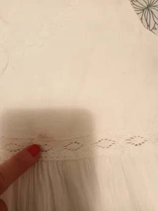 Vestido Ibicenco Blanco Niña Talla 12