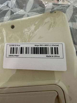 Funda iPad mini 4 iPad mini 5 Silicona Beige