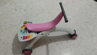 Bicicleta de aprendizaje rosa