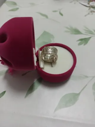Anillo de plata con varios aros