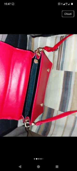 Borsetta Prada Milano Pelle Rossa